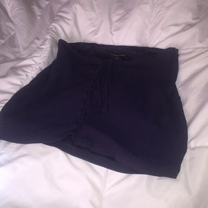 KENDALL &KYLIE NAVY BLUE MINI SKIRT LACE UP FRONT!